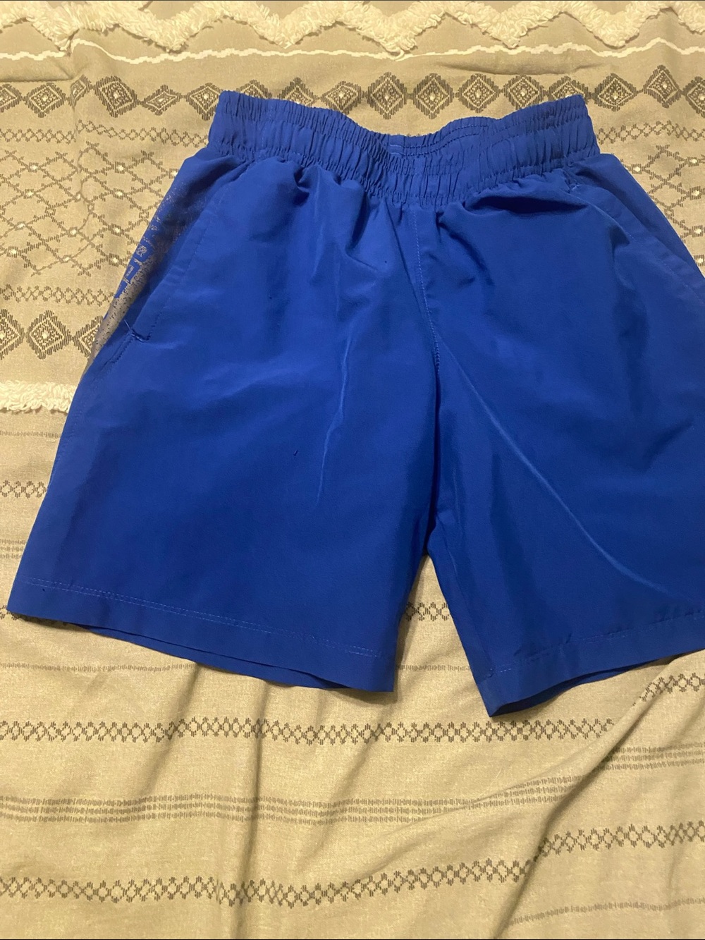 Under Armour Royal Blue Kids Athletic Shorts